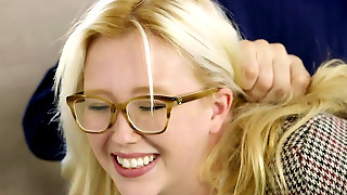 First anal for naughty young blonde..