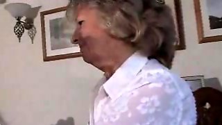 Delightful Granny In Girdle And Seamed..