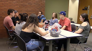 College girl syntribating to multiple..