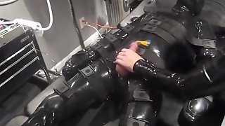 Cathetered collared electro orgasm